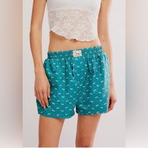 Free People - Day to Day Floral Boxer Shorts - Size: S - NWT!